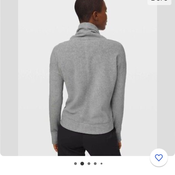 NWOT Lululemon go forward Grey fleece pullover sweatshirt perfect condition sz 4 - Picture 3 of 9